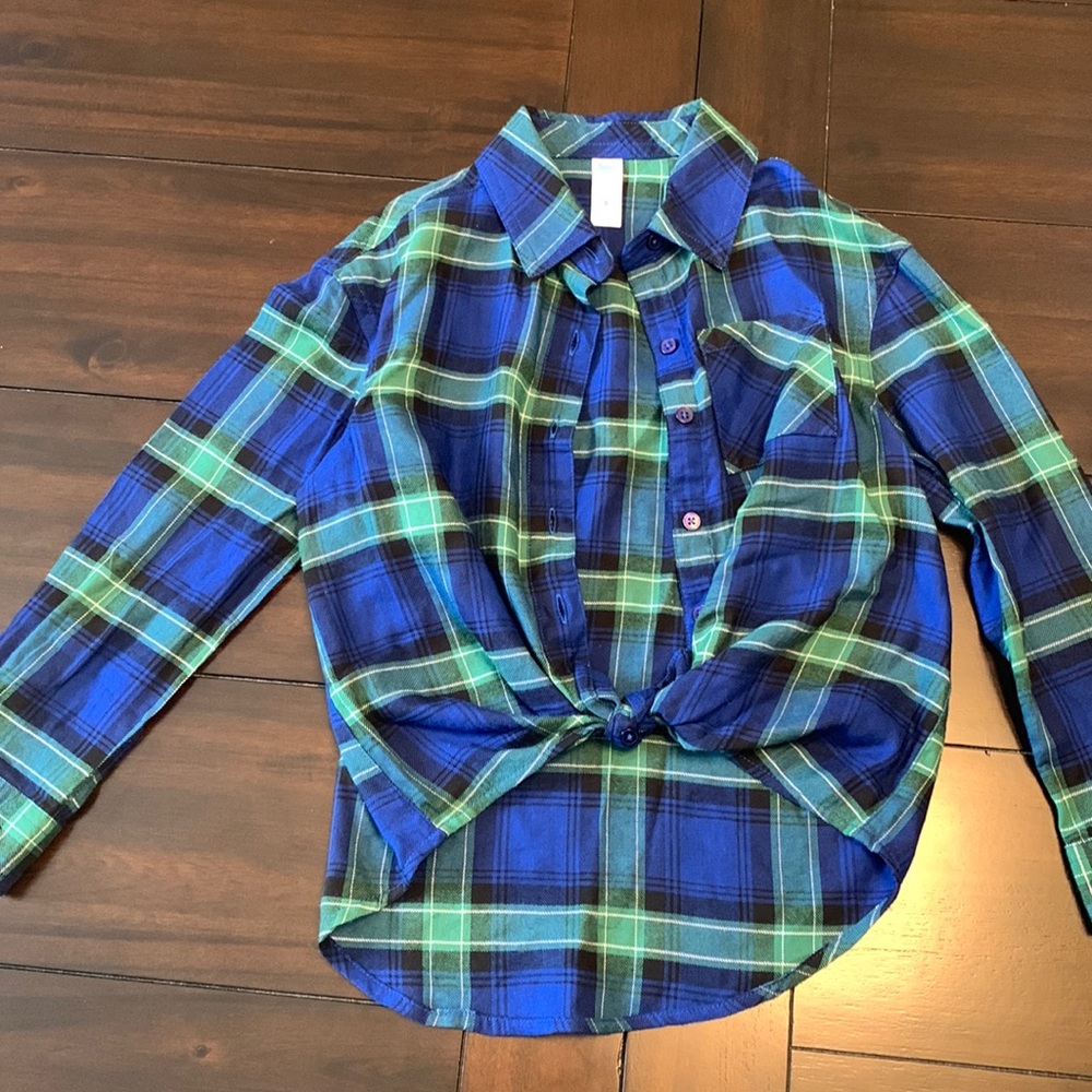 Justice girls size 6 button up!